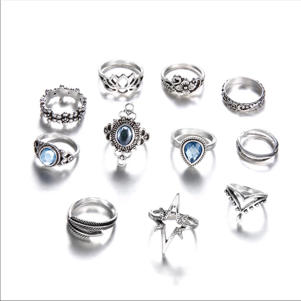 🔥 New! Boho “Allie” 11 Ring Set! - Picture 4 of 4